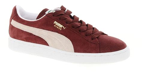 Burgundy Lane Suede Sneakers 